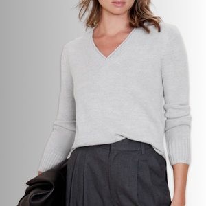 Soft Surroundings Teal V-Neck Long Sleeve Ribbed Hemline and Cuffs, Sz Medium